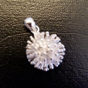 Solid 925 Sterling Silver Dainty Cluster Burst Pendant Handcrafted in Thailand